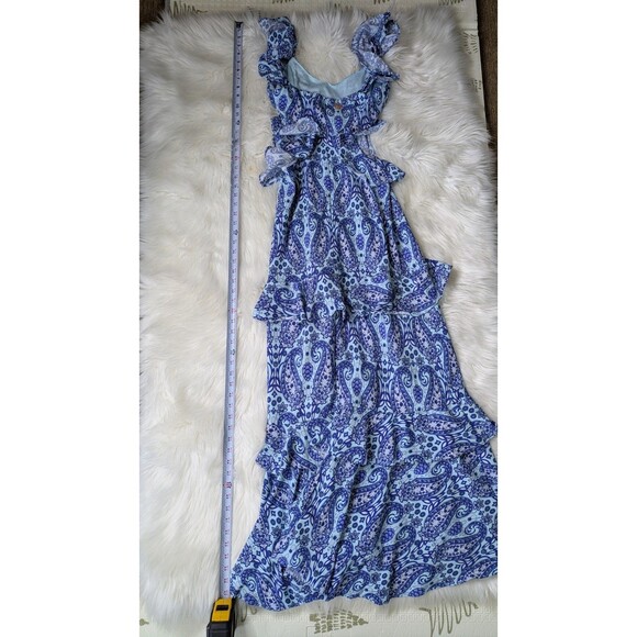 Simply Southern Paisley Maxi Dress Small | Beachy Summer Sleeveless - Picture 9 of 12